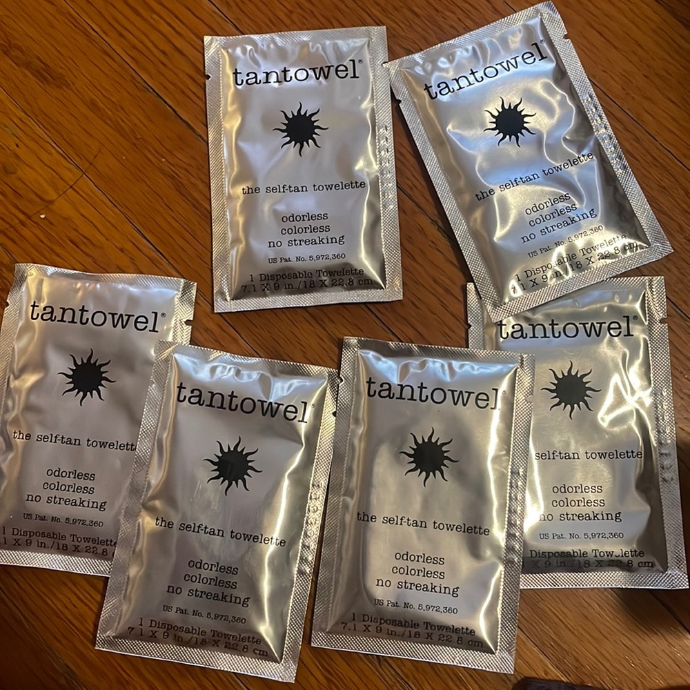6 self tan towelette and  1 deeper tan bonus towel